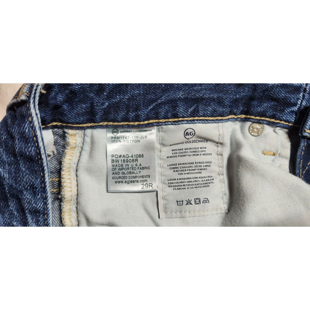 AG Adriano Goldschmied Women's High Rise Jeans in Dark Blue - Picture 10 of 16
